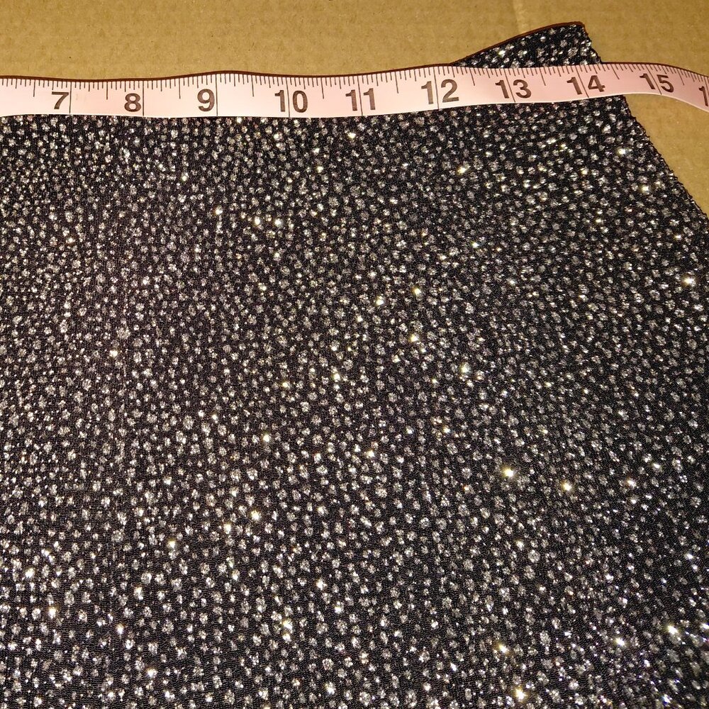Divided by H&M High-Waisted Sparkly Black Mini Shorts Women's Small - Picture 5 of 10